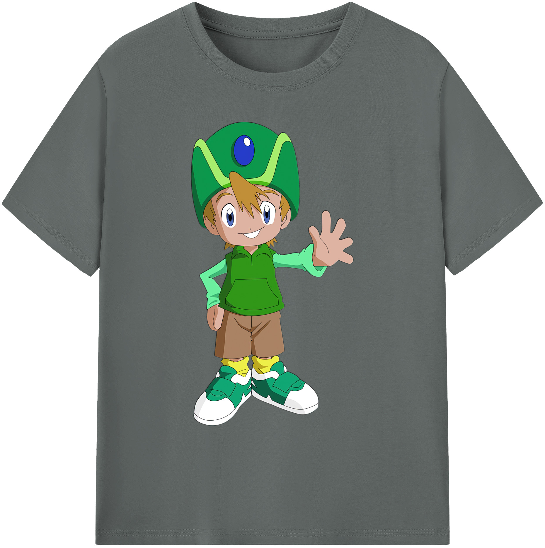 （画像用） Digimon デジタルモンスター/デジモン 綿100％ メンズ半袖Tシャツ｜肌触りやわらか＆通気性